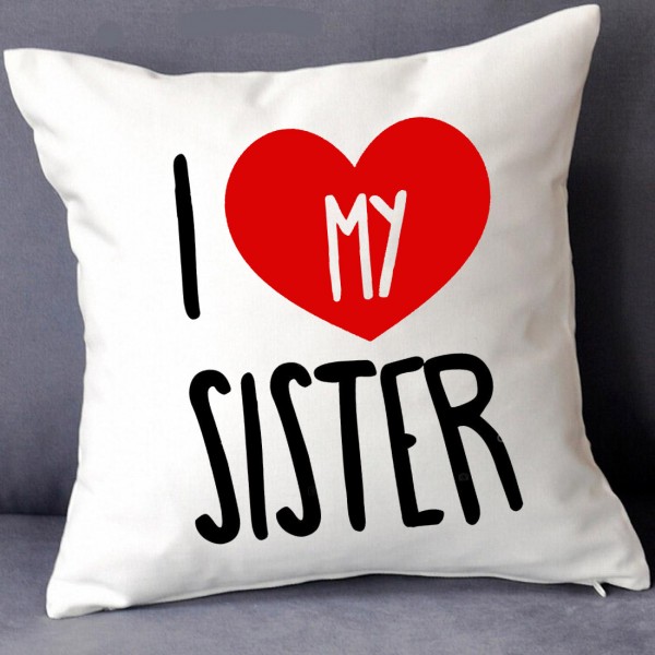 GRABADEAL Beautiful I Love My Sister Cushions Gift